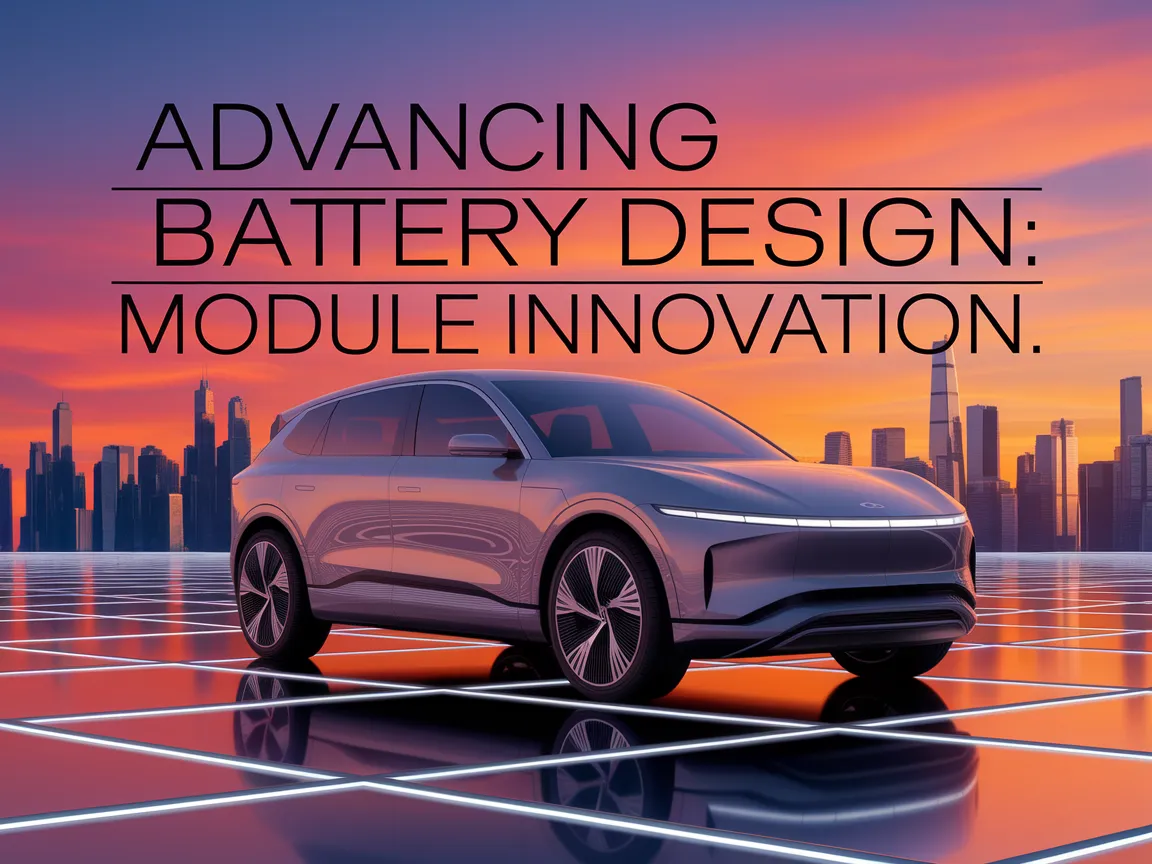 Innovative battery design showcasing long structural cells and minimal modules for high density