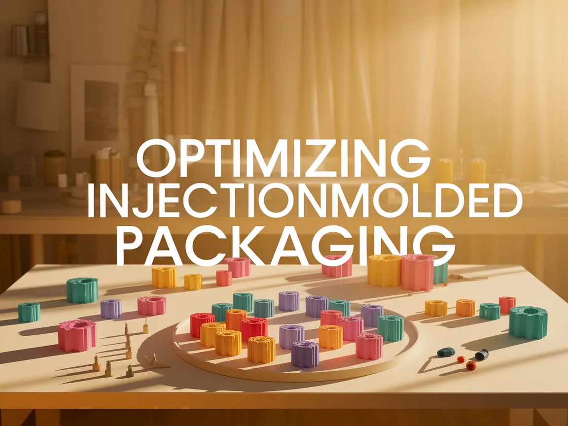 Visual representation of DFM guidelines for optimizing injection molded packaging components.