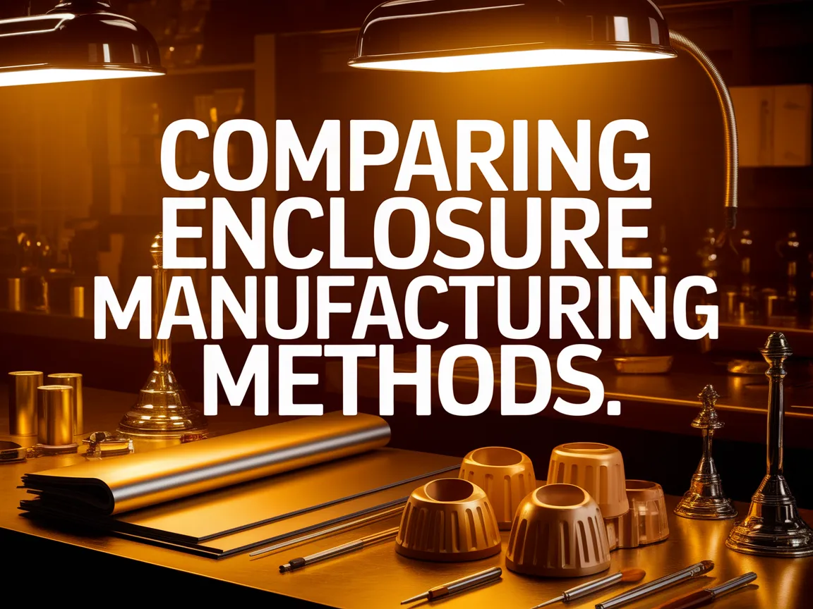 Image illustrating the comparison between sheet metal and casting in enclosure manufacturing.