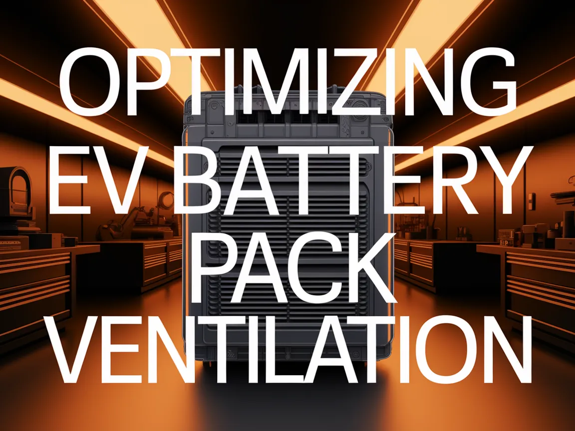 Image illustrating EV battery pack ventilation concepts for optimal performance.