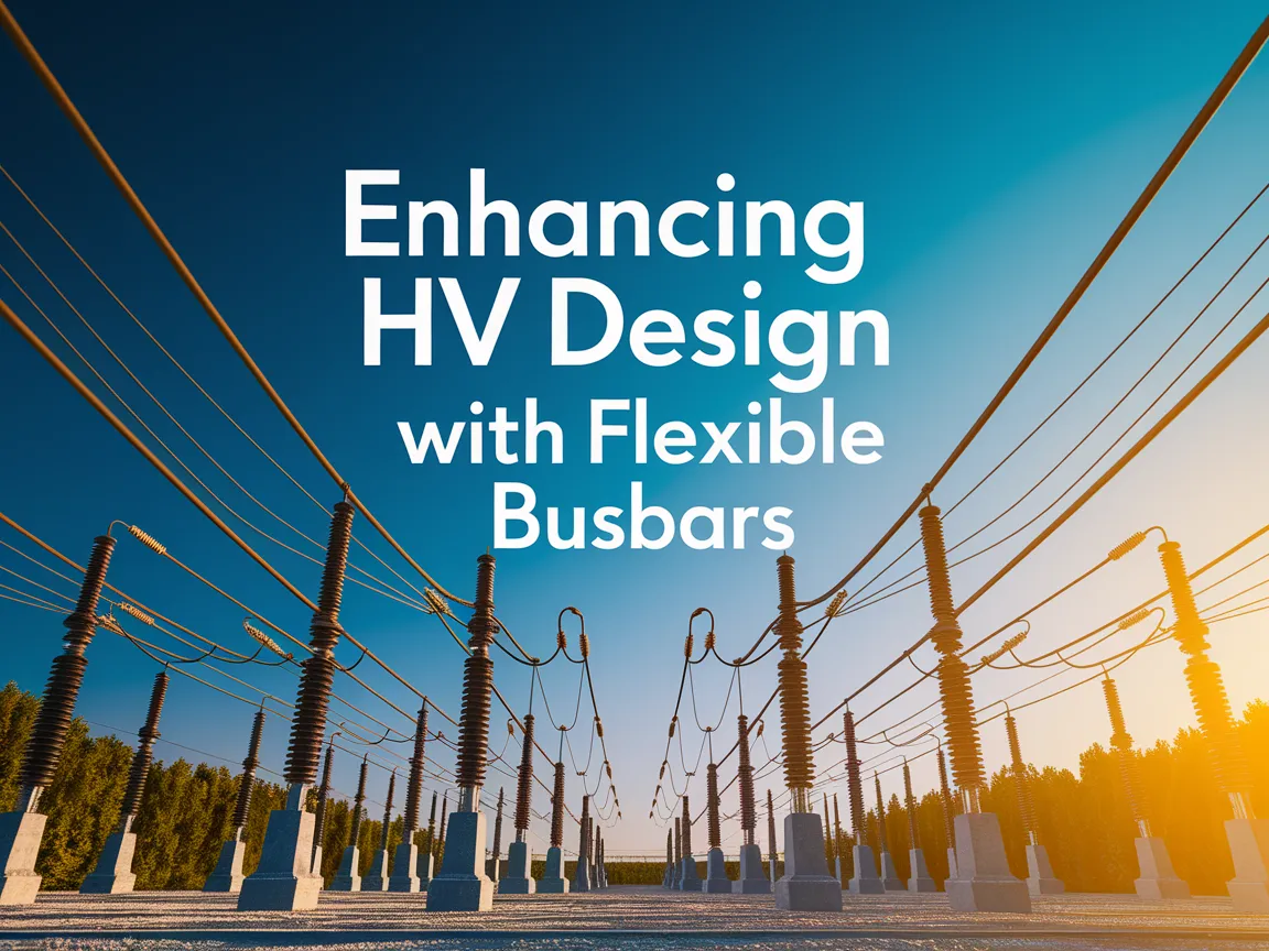 Flexible busbars in high voltage design showcasing power distribution effectiveness.