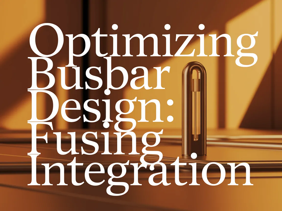 Busbar design featuring a built-in narrow section for fusing strategy integration