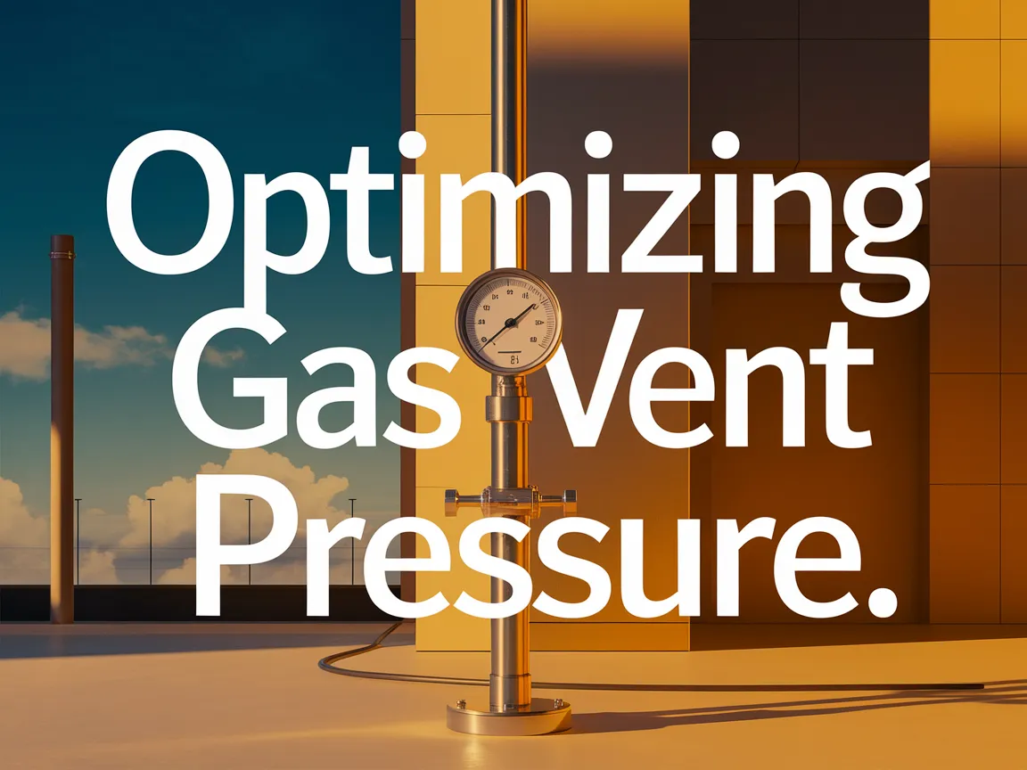 Pressure gauge for optimizing gas vent pressure safety and efficiency