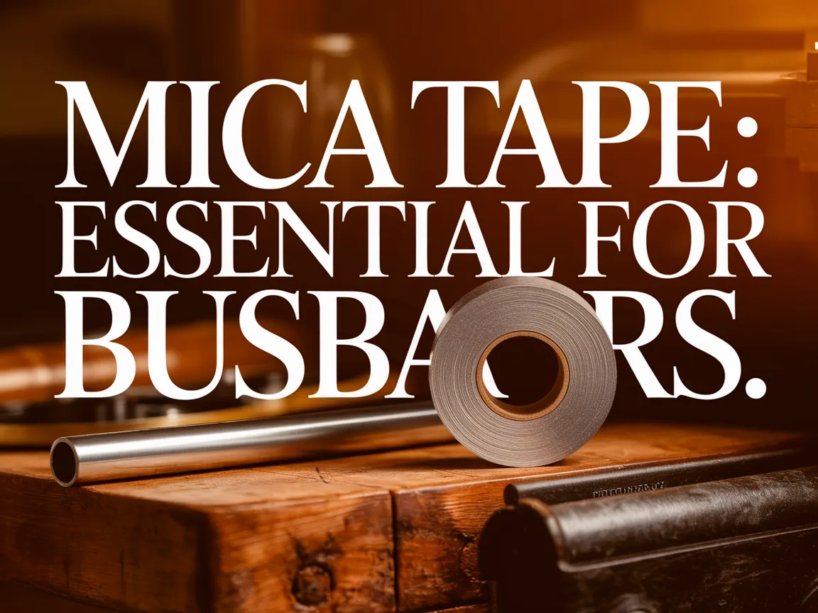 Mica tape and busbar equipment used in electrical applications.