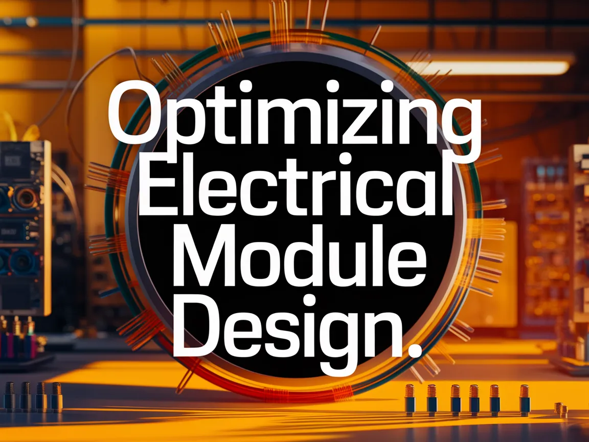 Image illustrating optimizing electrical module design in architecture