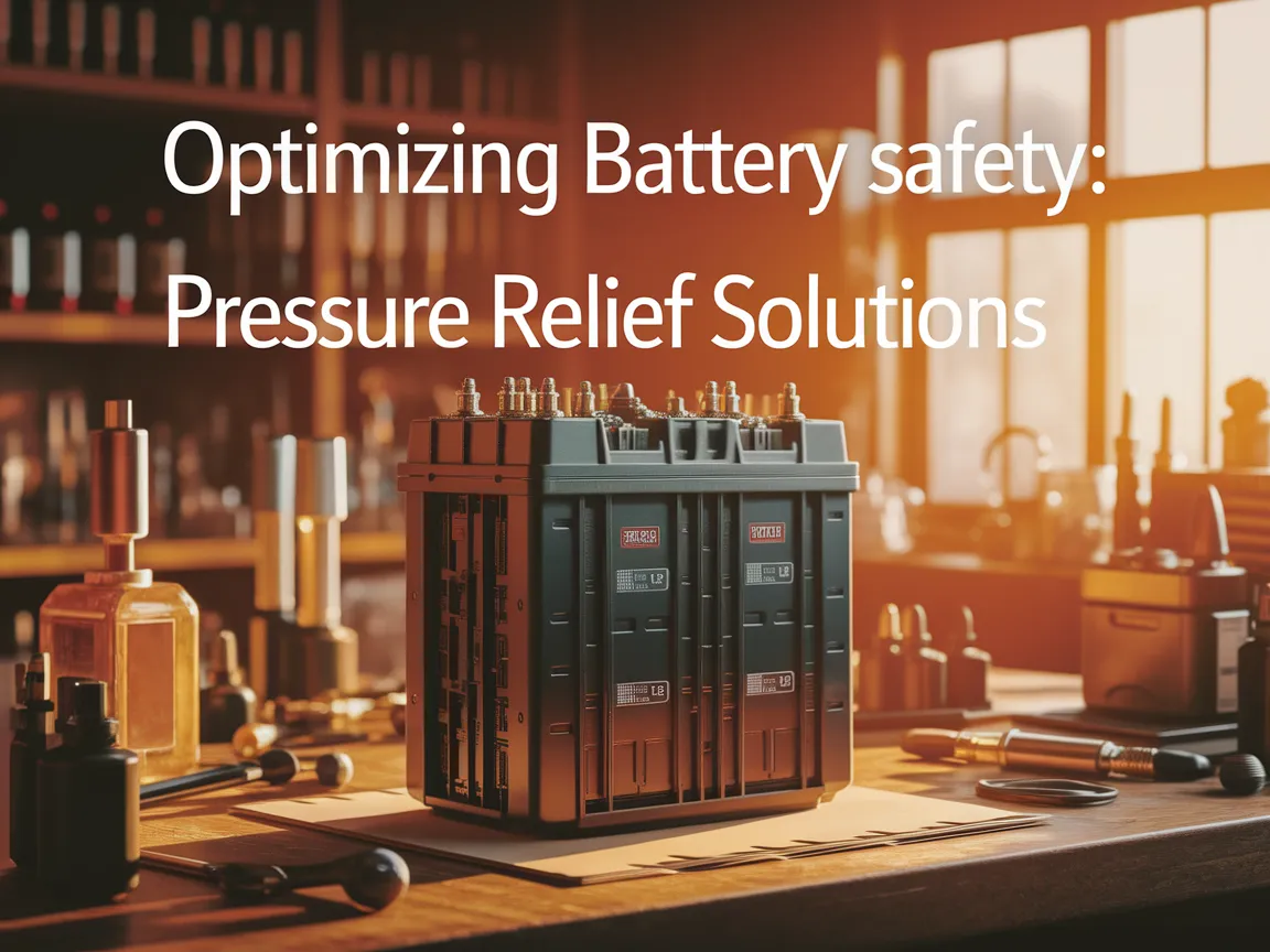 Battery pack with pressure relief mechanisms highlighted for safety optimization