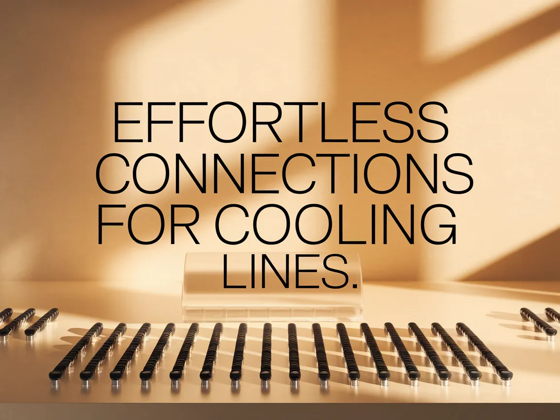 Quick-connect systems for efficient cooling line connections