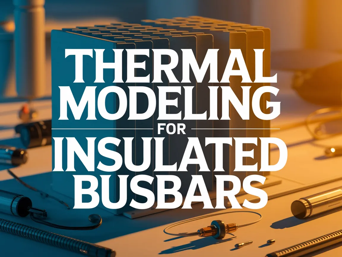 A visual guide on thermal modeling techniques for insulated busbars, focusing on 1D models and insulation considerations.