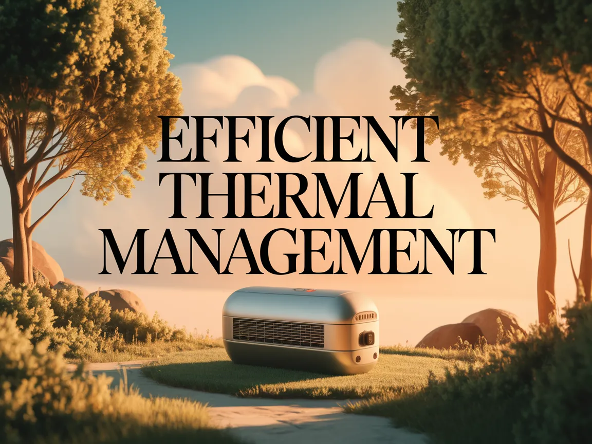 Visual representation of efficient thermal management for light duty battery packs in air cooling systems.