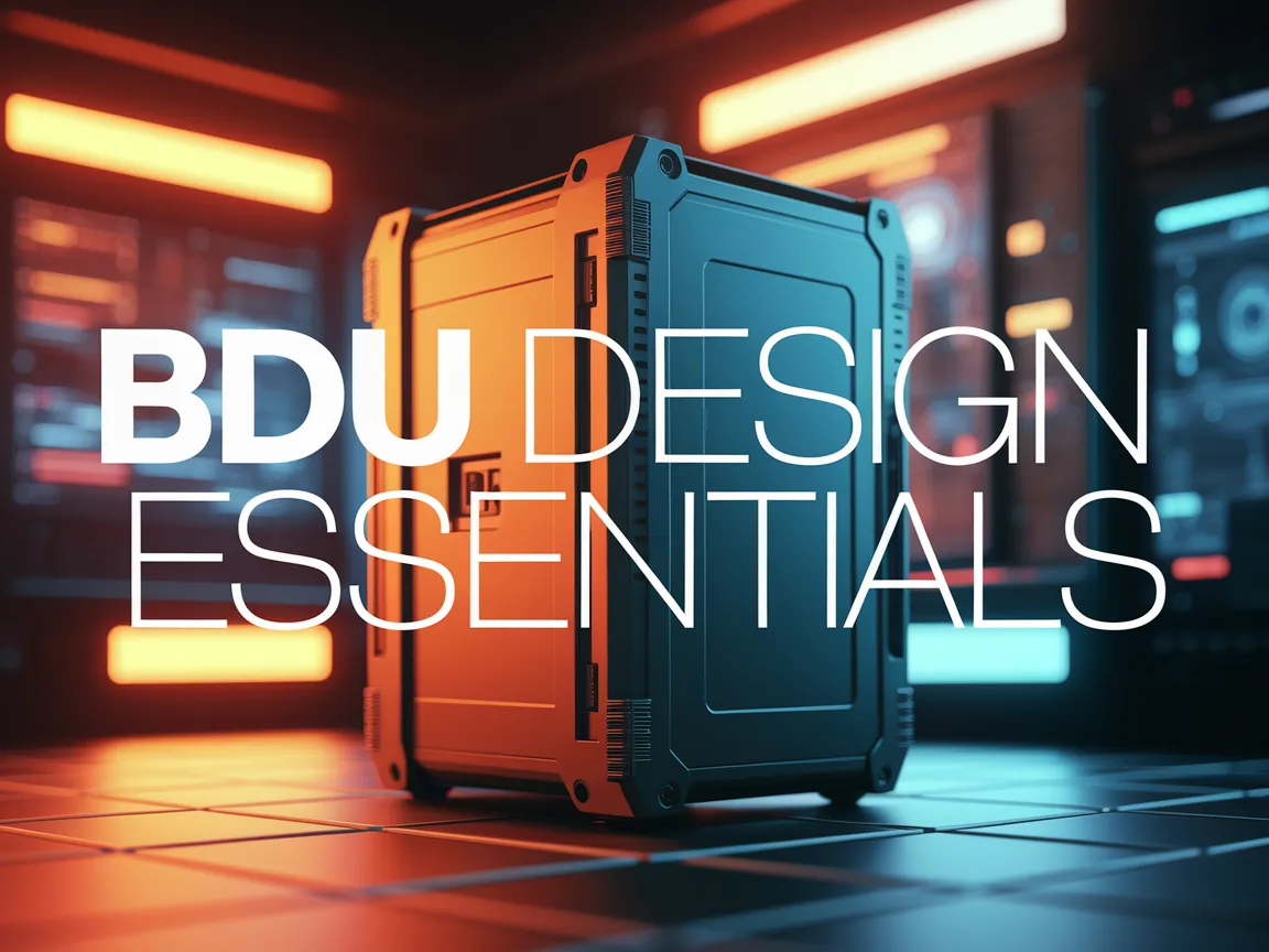 A BDU enclosure design showcasing essential features for effective design considerations.