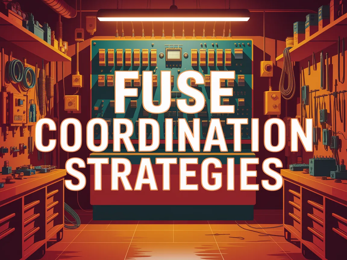 Illustration of fuse coordination strategies in an electrical setting