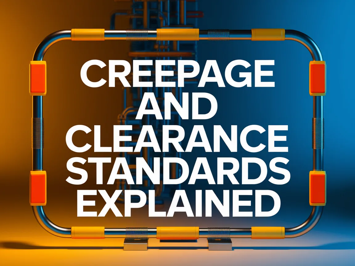 Illustration of Creepage and Clearance Standards for High-Voltage Busbars
