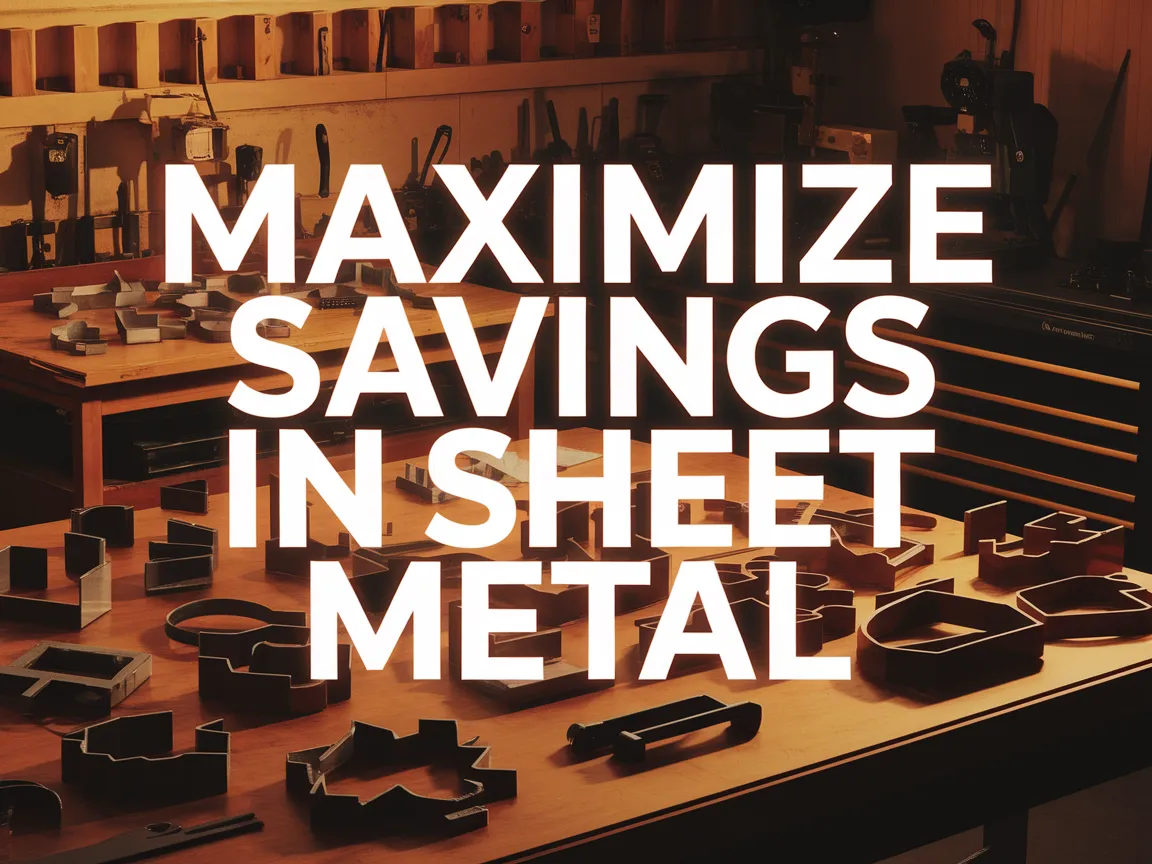 Various sheet metal parts illustrating cost optimization strategies